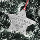 Personalised Cat Gifts Acrylic Star Cat Christmas Decoration