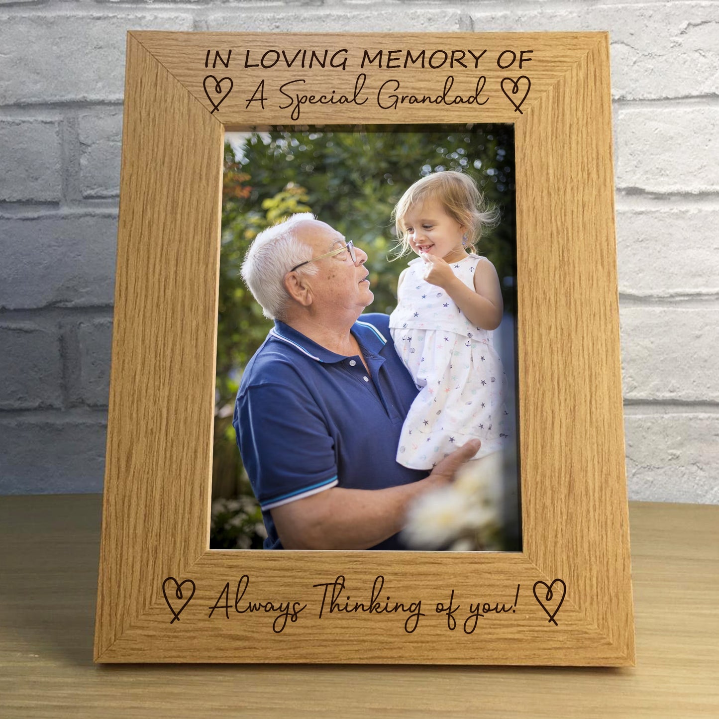 In Loving Memory Memorial Photo Frame Of Grandad