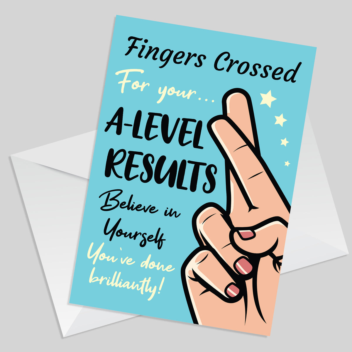 Good Luck Card For A LEVEL Results Day Good Luck Card