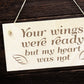 Memorial Hanging Wood Plaque Memorial Decoration Memory Sign
