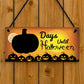 Days Until Halloween Countdown Signs Novelty Halloween Decor