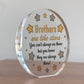 BROTHER GIFTS For Birthday Christmas Acrylic Plaque