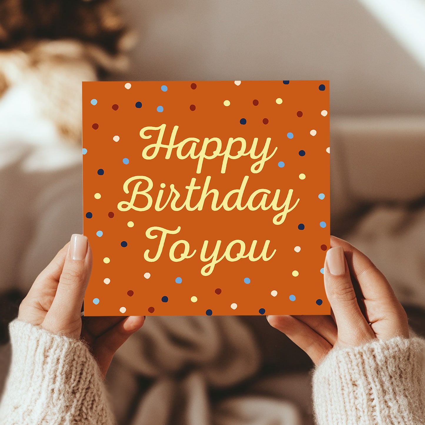 Birthday Cards For Her With Envelope Polka Dot Happy Birthday