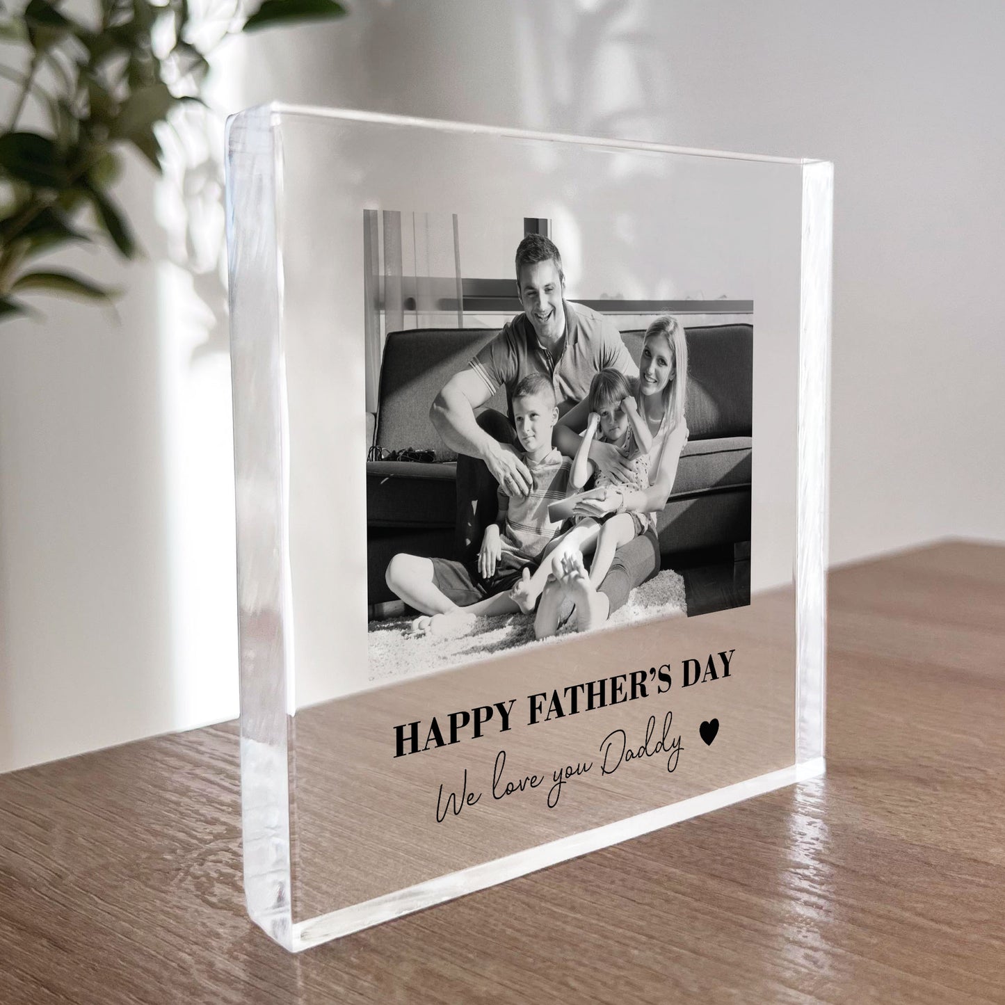 Fathers Day Gift From Daughter Son WE LOVE YOU DADDY Photo