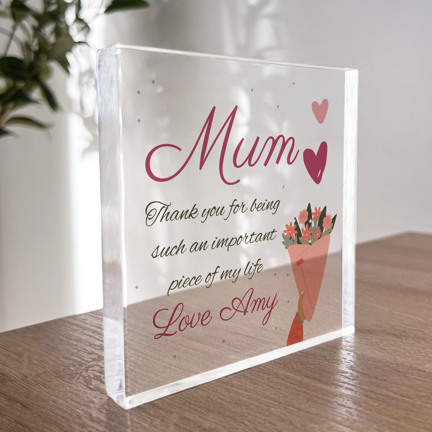 Thank You Gift For Mum on Mothers Day Birthday Personalised