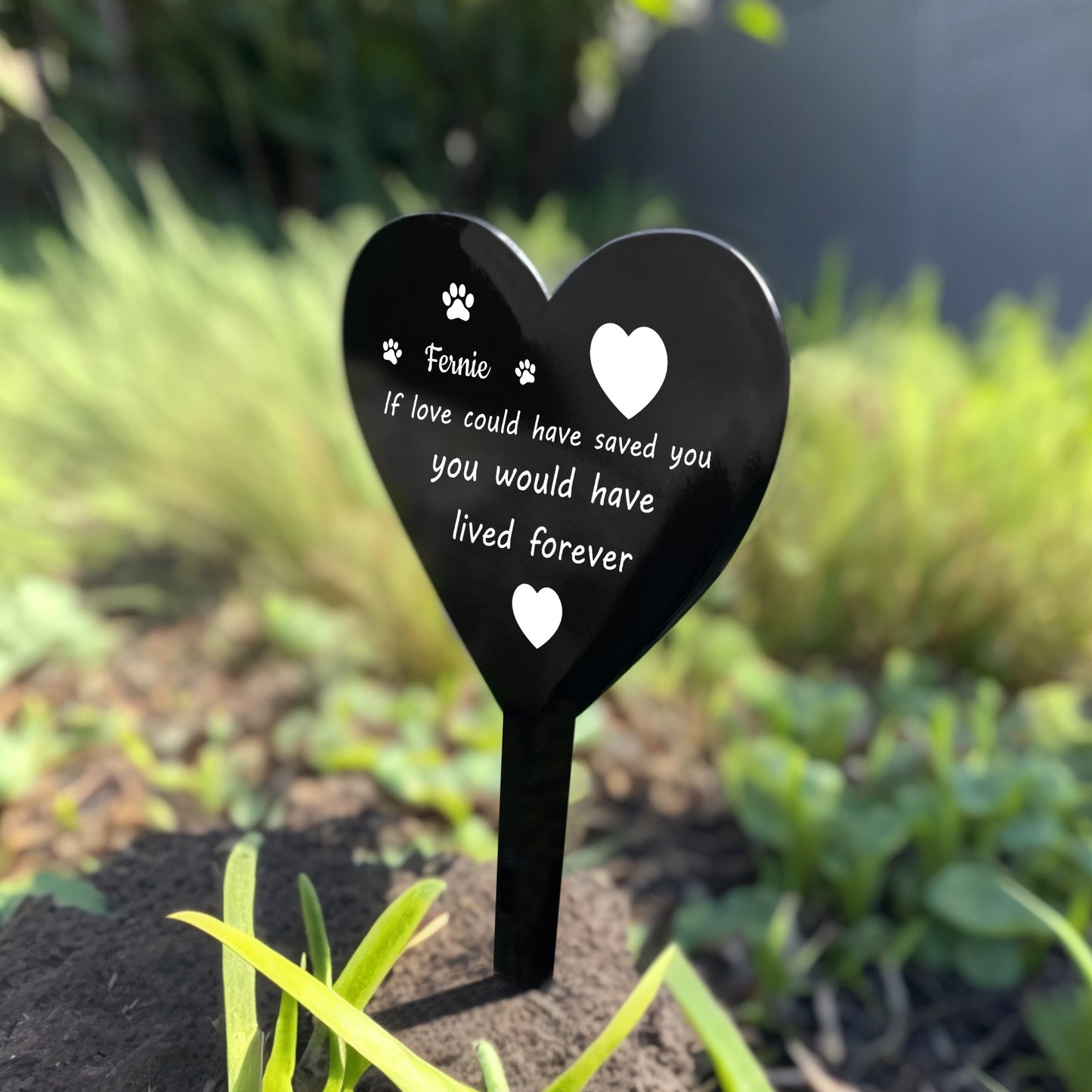 Personalised Pet Loss Memorial Stake For Grave Garden Memorial