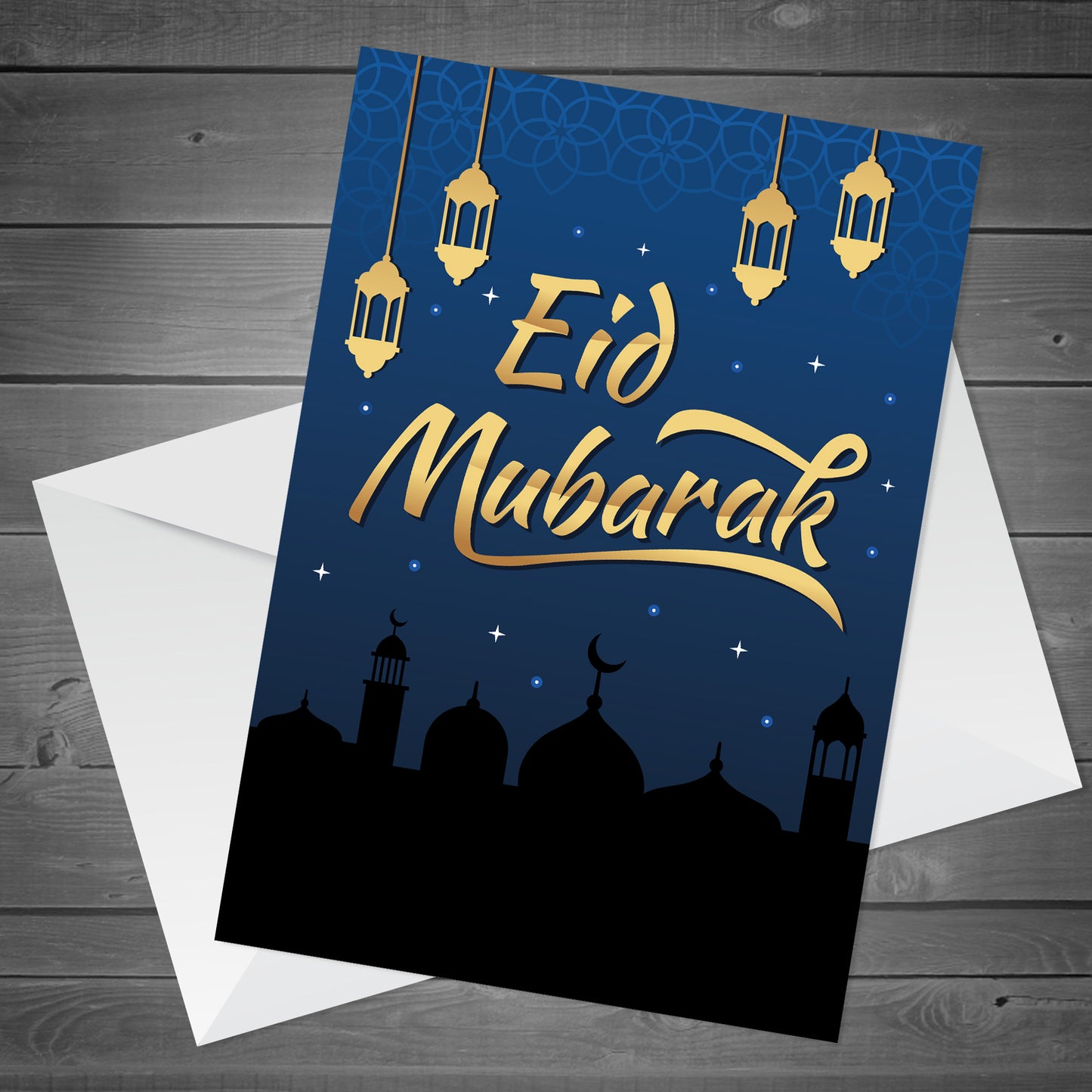 Eid Mubarak Greetings Card For Family Kids Ramadan Card