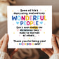 Thank You Card Appreciation Card Volunteer Friend Nurse Midwife