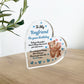 To My Boyfriend On Your Birthday Acrylic Plaque Birthday Gift