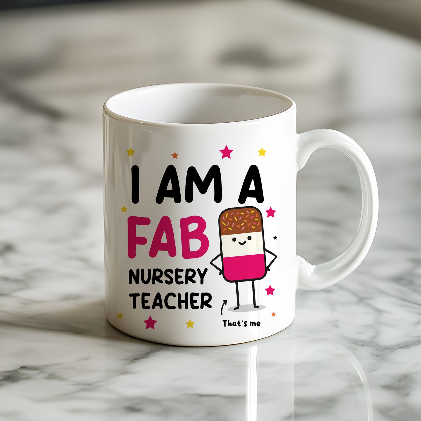 Gift For Nursery Teacher Thank You Gift FAB Teacher Mug