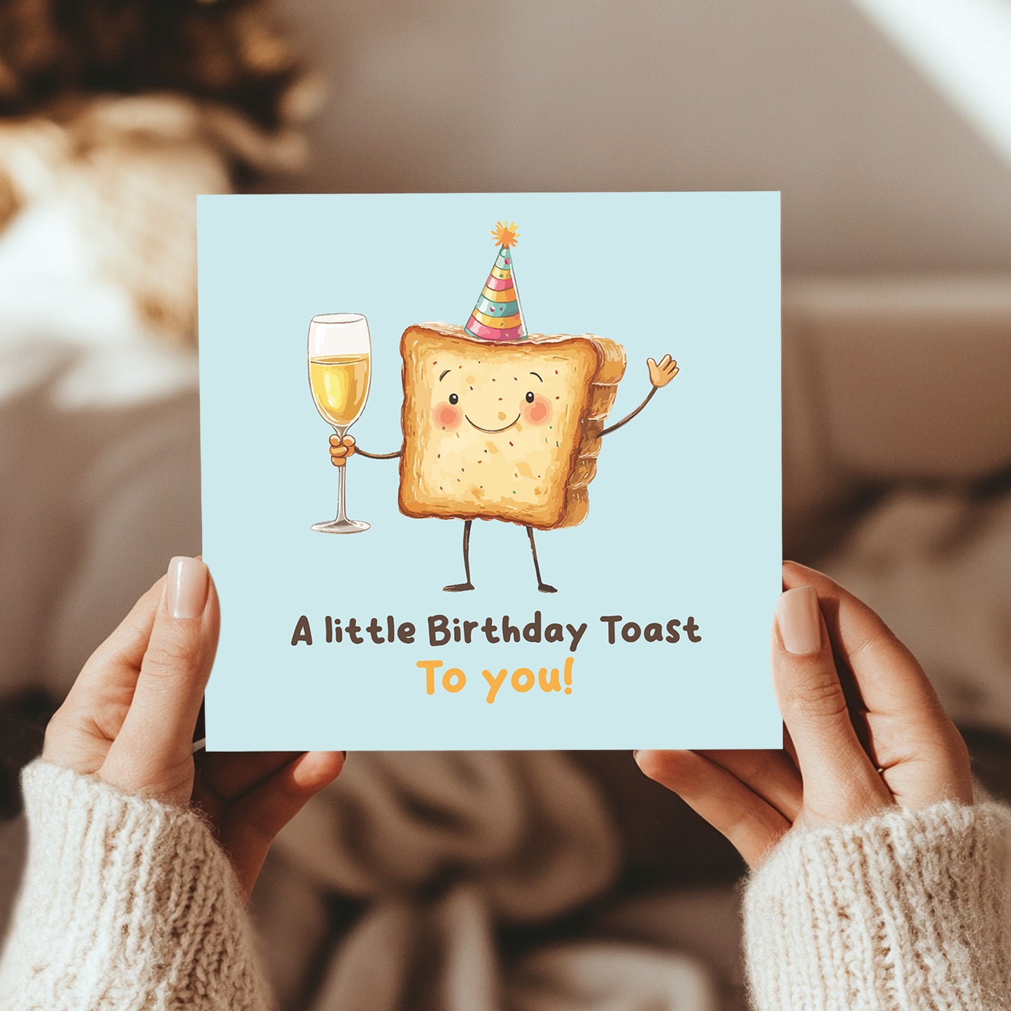 Novelty Birthday Card For Him Her Little Birthday Toast For Mum