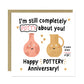 9th Anniversary Gift Set Plant Pot and Card Pottery Anniversary