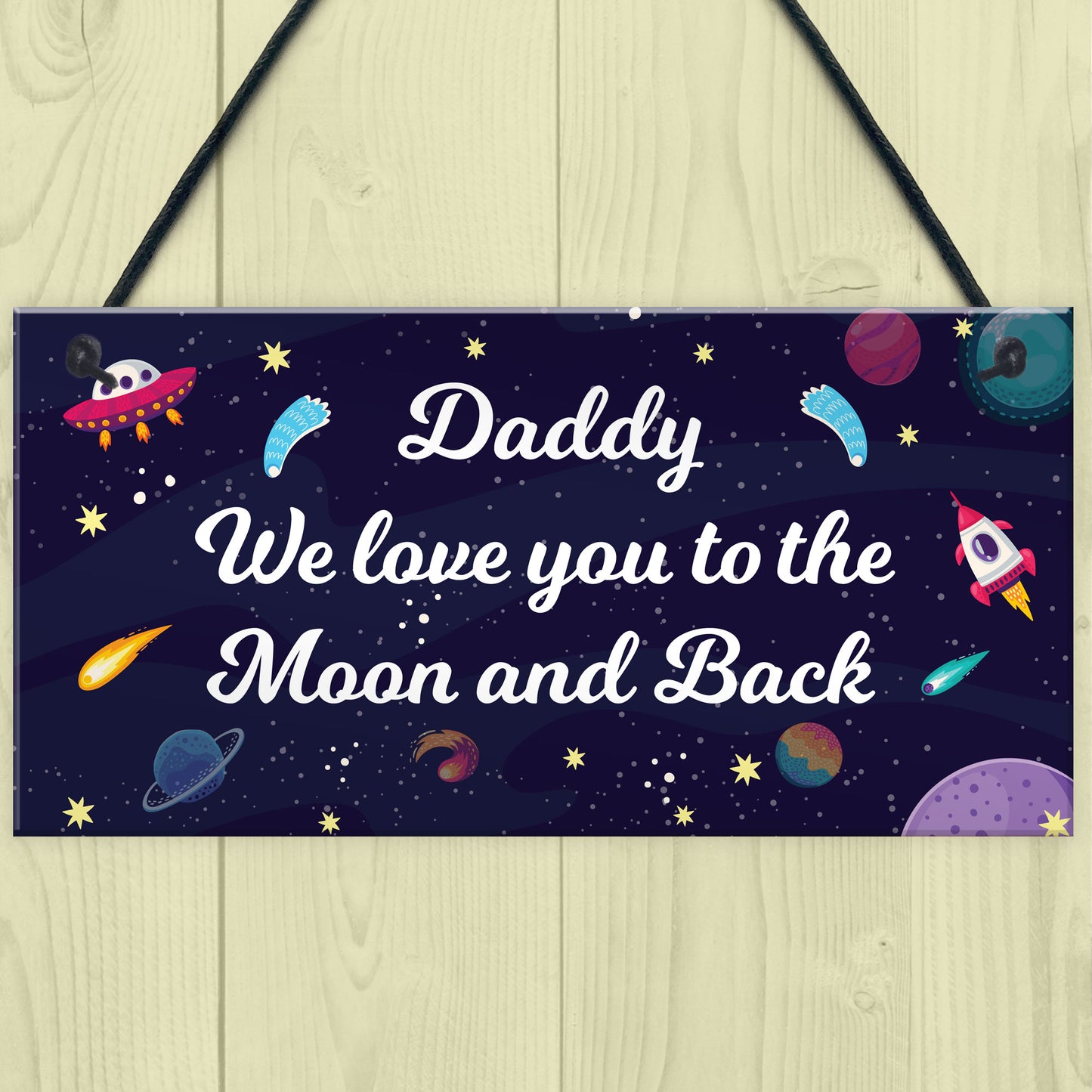 Daddy Gift For Fathers Day Birthday To The Moon And Back