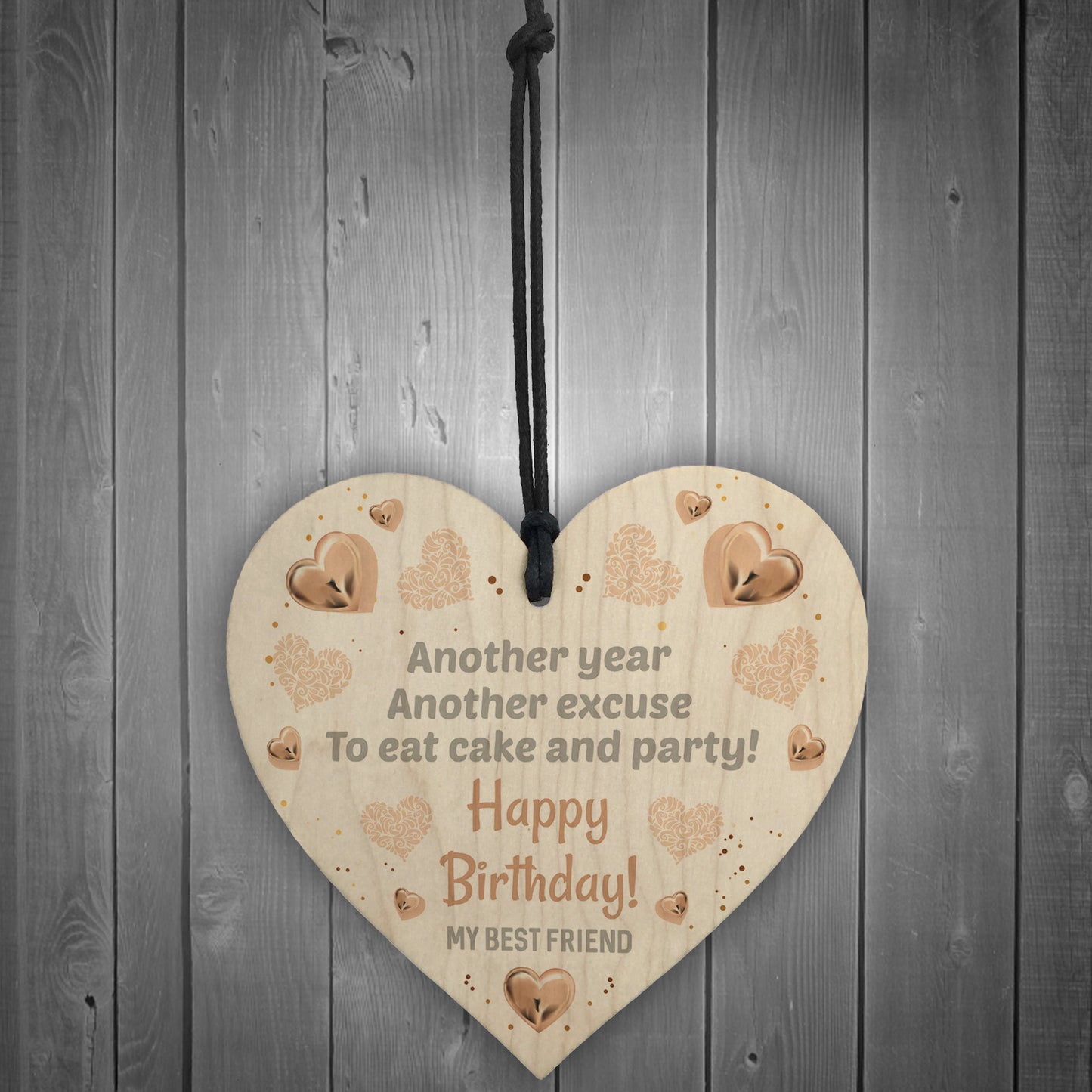 Best Friend Birthday Wood Plaque Friendship Gift For Birthday