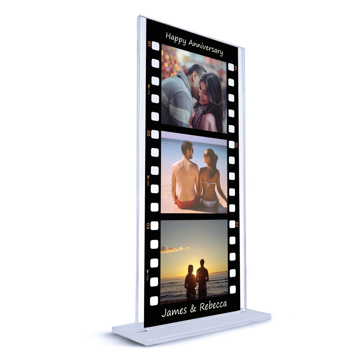 Personalised Retro Photo Film Plaque Anniversary Gifts