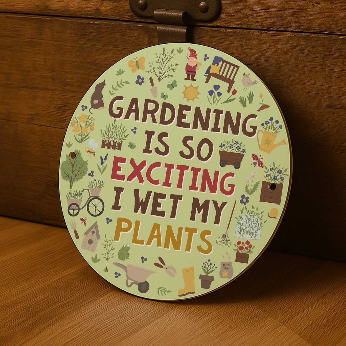Garden Sign For Outdoor WET MY PLANTS Sign Wall Mounted Sign
