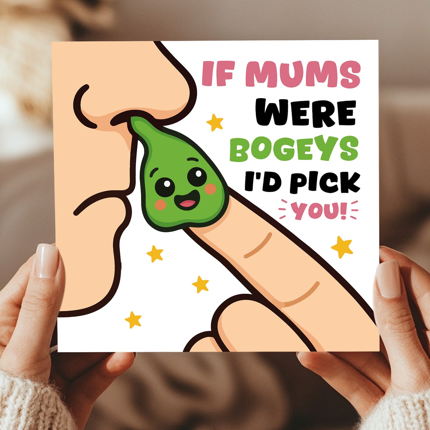 Funny Card For Mum For Birthday BOGEY ID PICK YOU Card