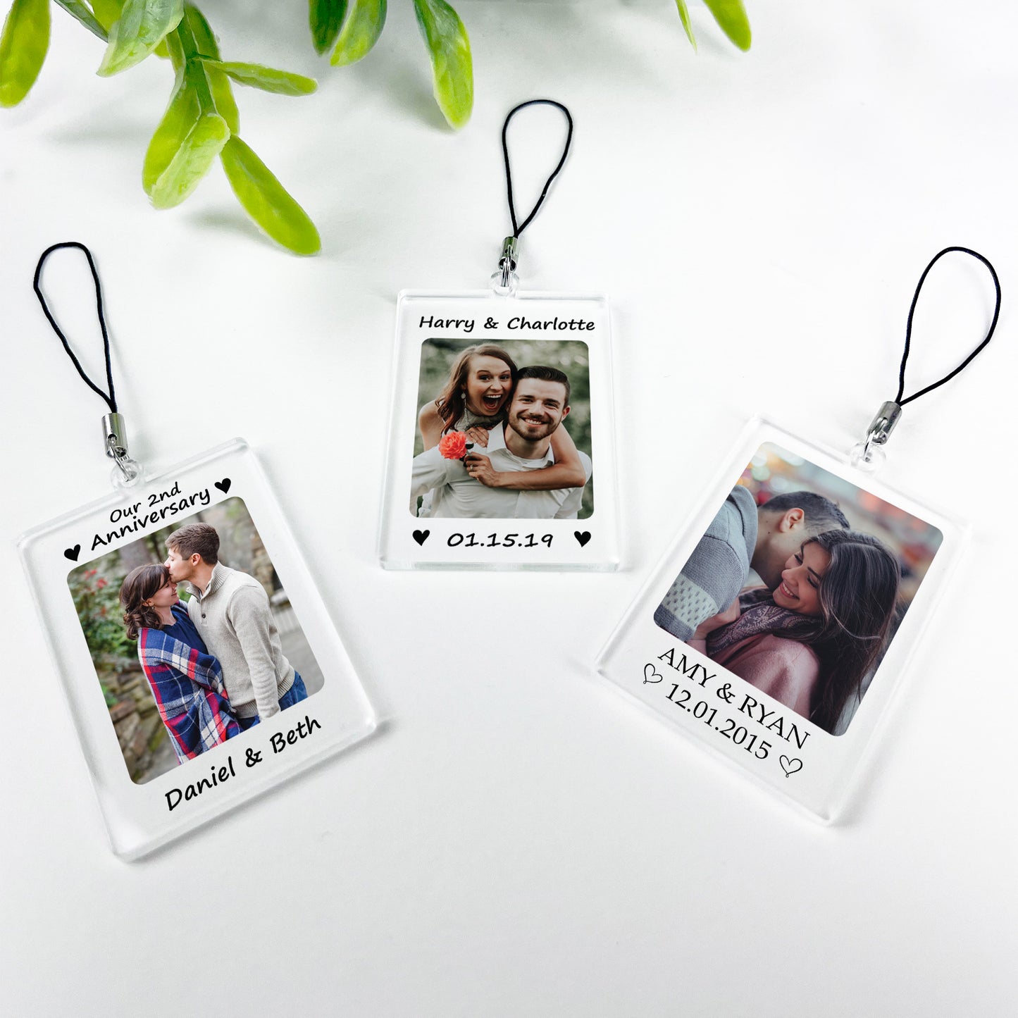 Custom Couple Keychain Personalised Gift For Boyfriend Wife