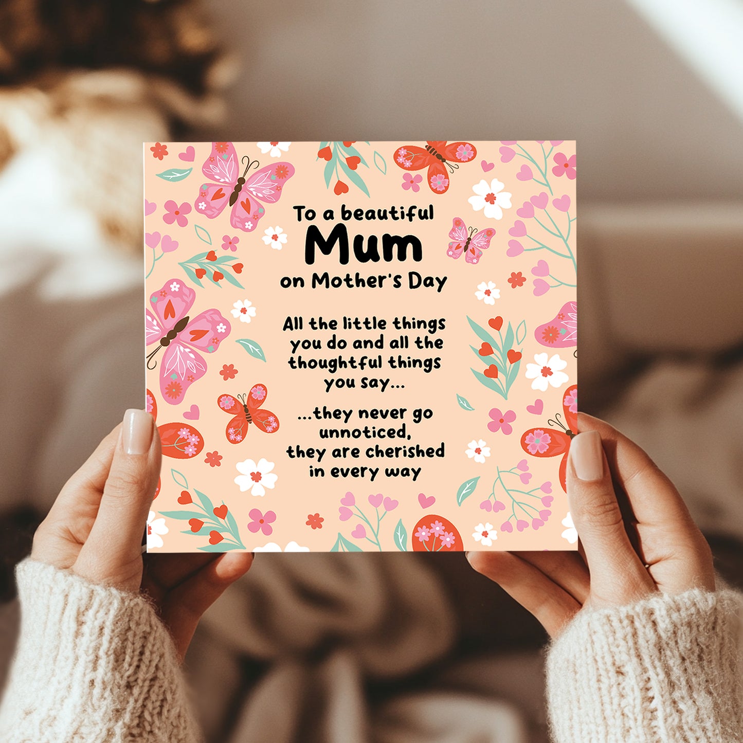 Card For Mum, Thank You Card For Mum, Mothers Day Card