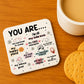 Christmas Birthday Gift For Best Friend Bestie Coaster