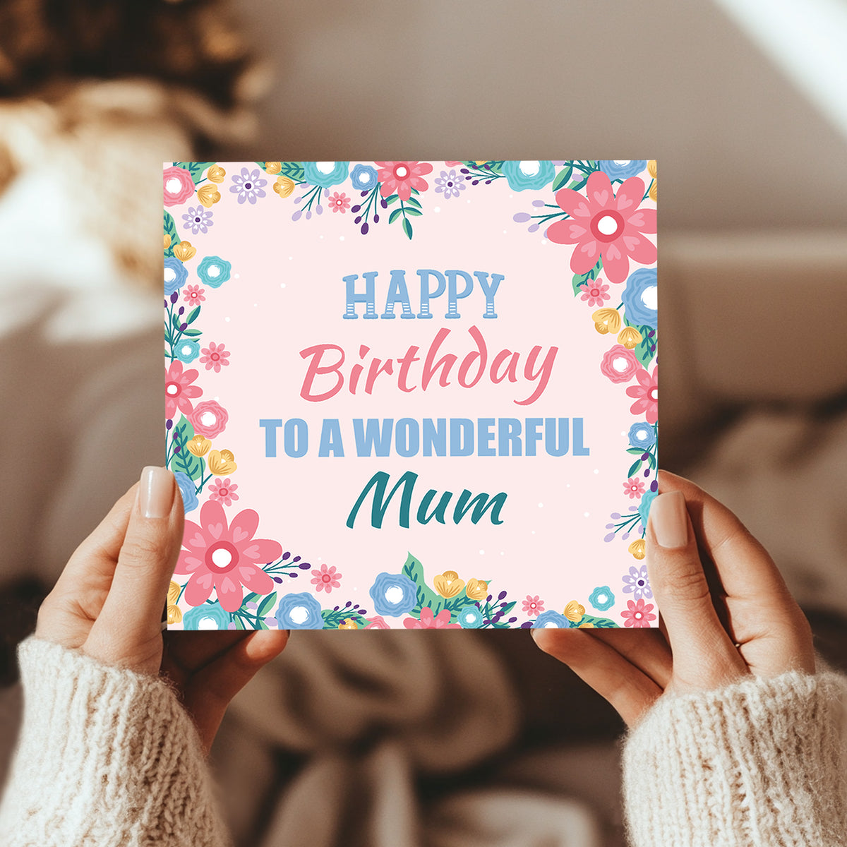 Happy Birthday To A Wonderful Mum Card For Mum Birthday Card