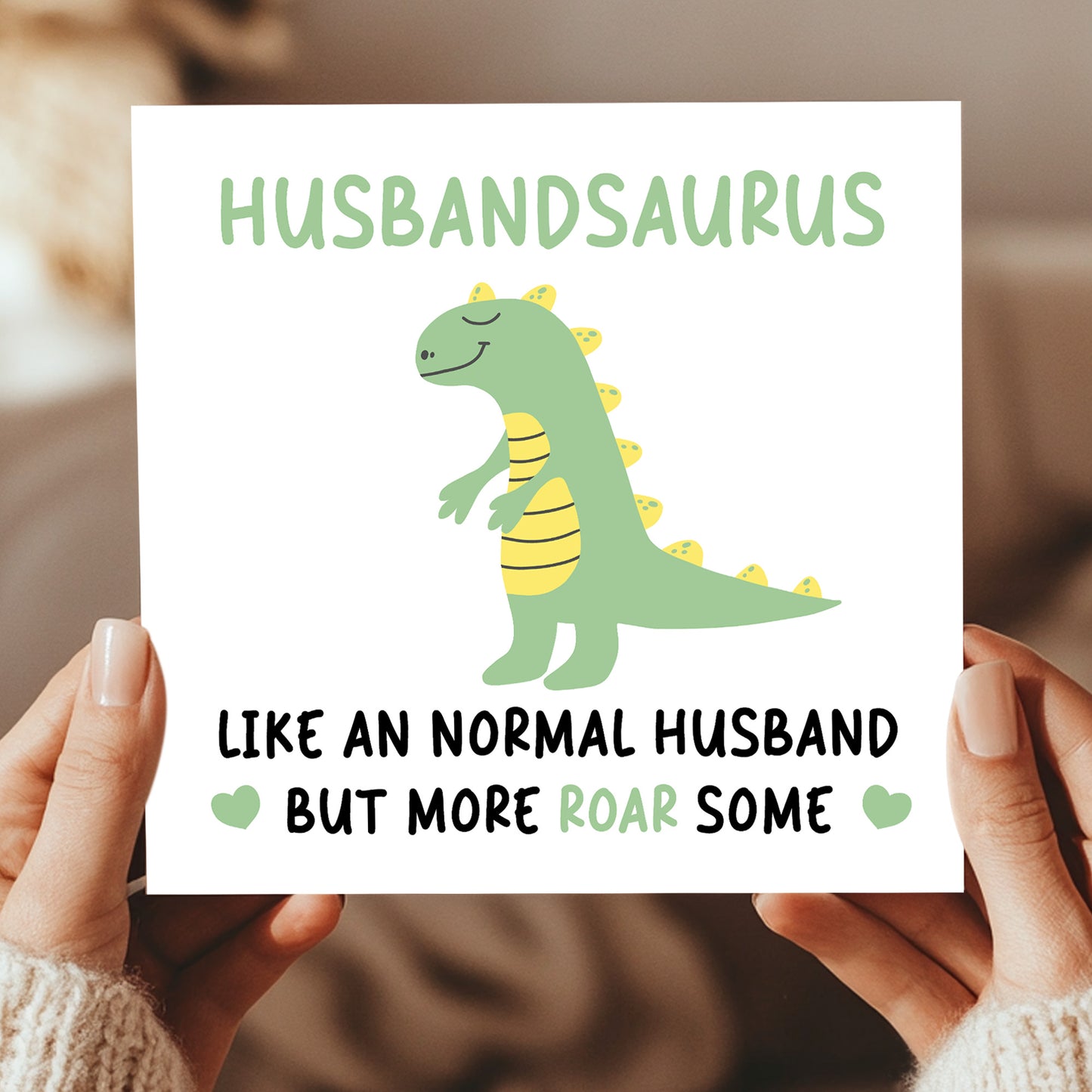Husband Birthday Card for Him Husbandsaurus Card For Anniversary