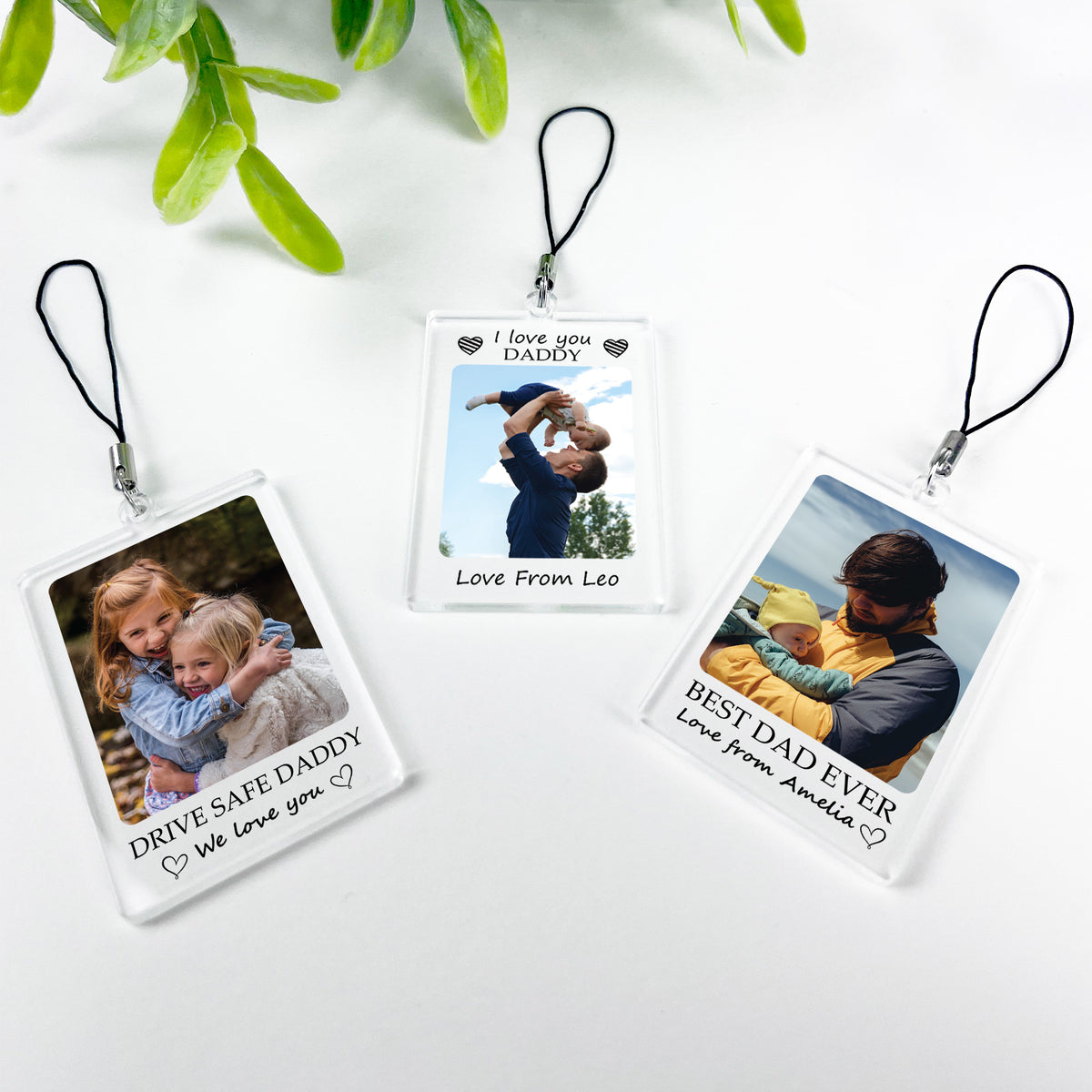 PERSONALISED GIFT FOR HIM BIRTHDAY GIFT FOR DADDY PHOTO KEYRING