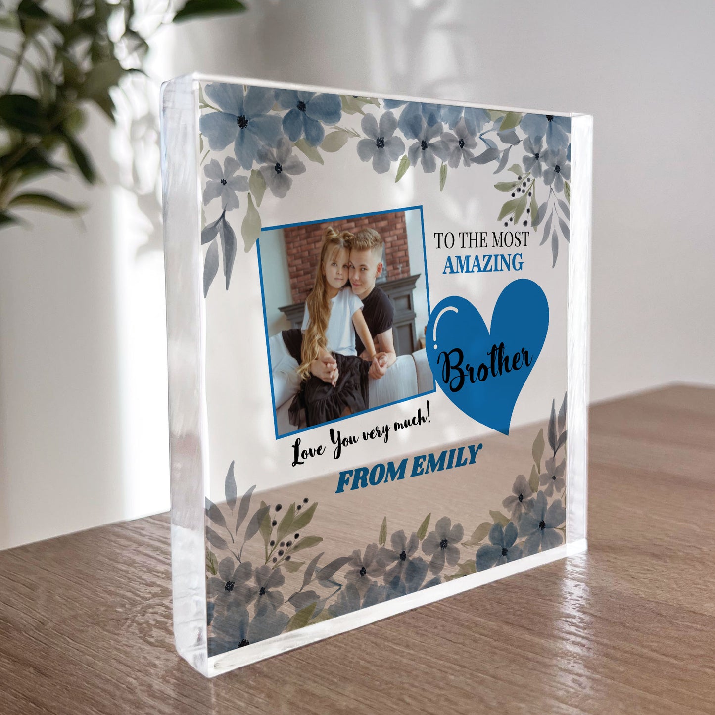 Brother Gifts Acrylic Plaque Birthday Gifts for Brother