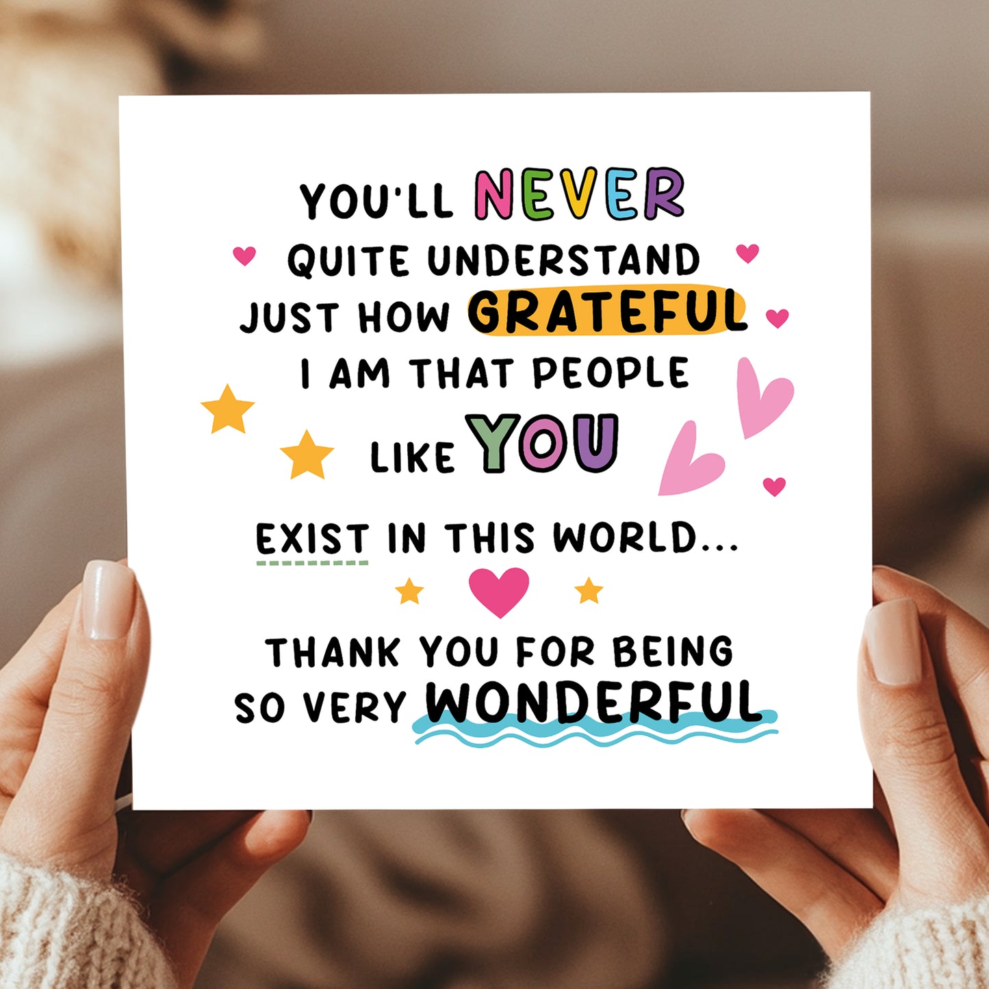 Thank You Card For Teacher Volunteer Colleague Best Friend