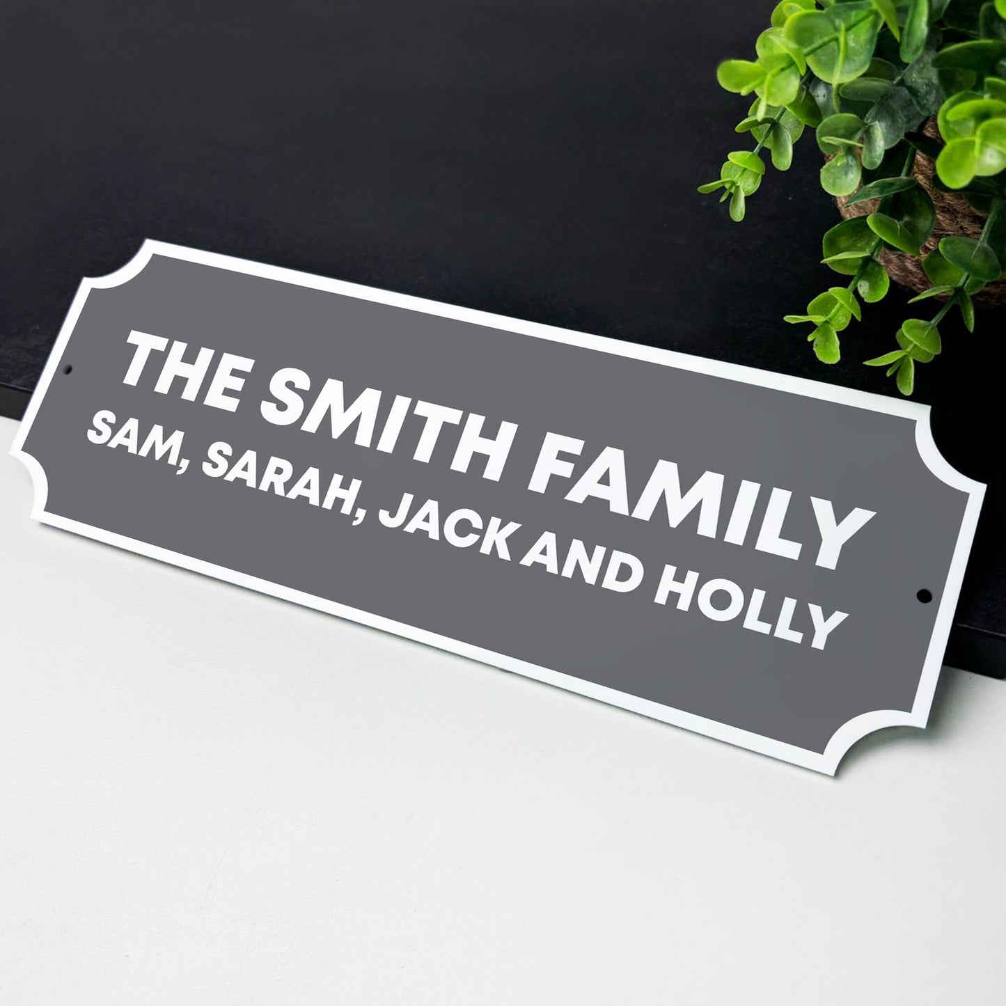 Personalised Street Sign Family Name Plaque Hanging Sign