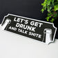 FUNNY Home Bar Sign For Garage Man Cave Shed Sign 30x10cm