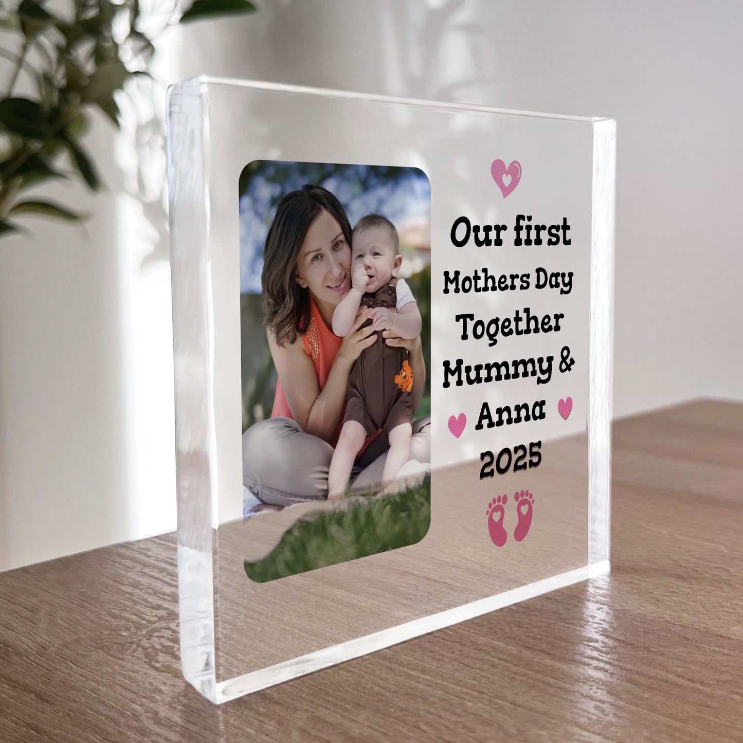 Happy First Mothers Day Gifts for Mummy Personalised Plaque Gift