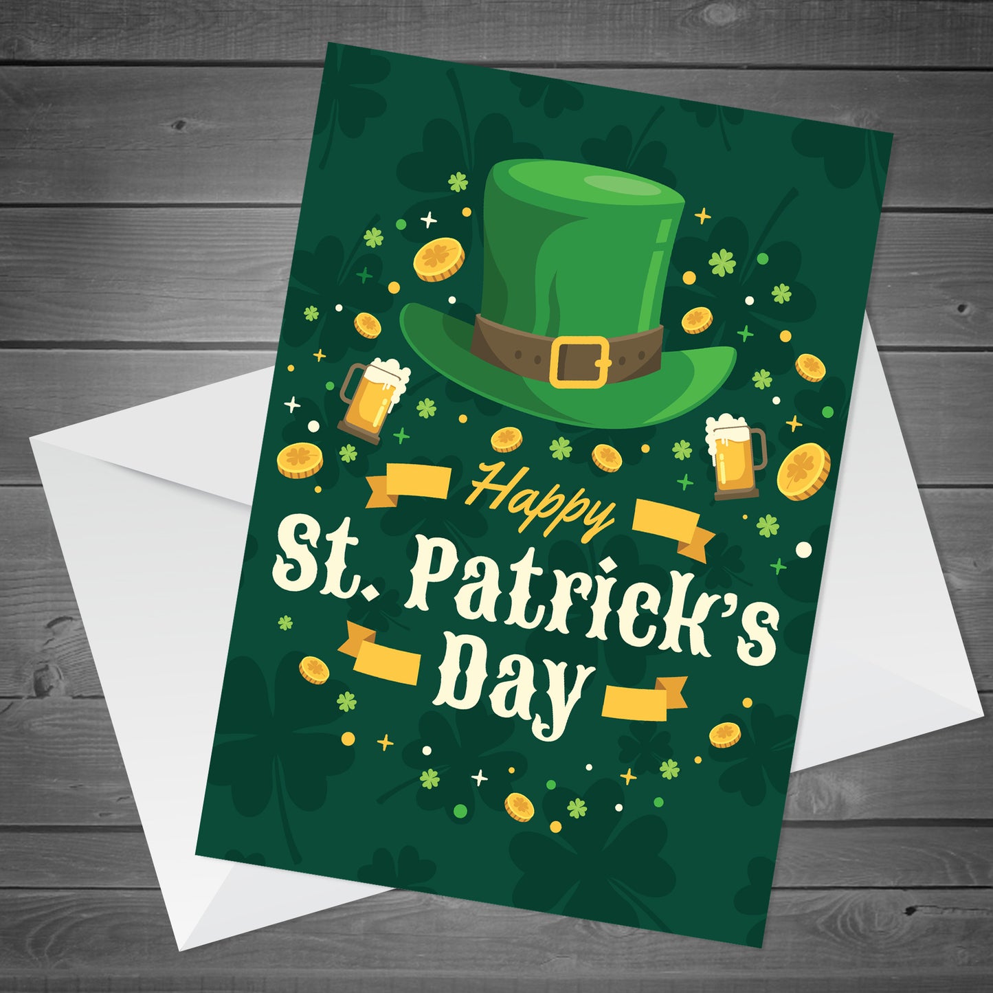 Happy St Patricks Day Greetings Card For Friends Family Mum Dad