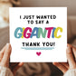 Thank You Card Gigantic Thank You Card For Teacher Volunteer