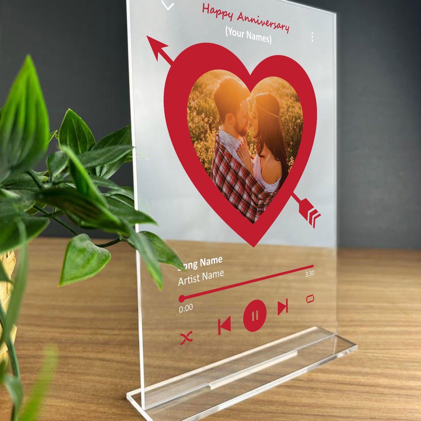 Anniversary Song Plaque Gift Personalised Photo Plaque
