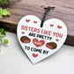 Funny Gifts For Sister Sisters Rare To Come By Heart Plaque