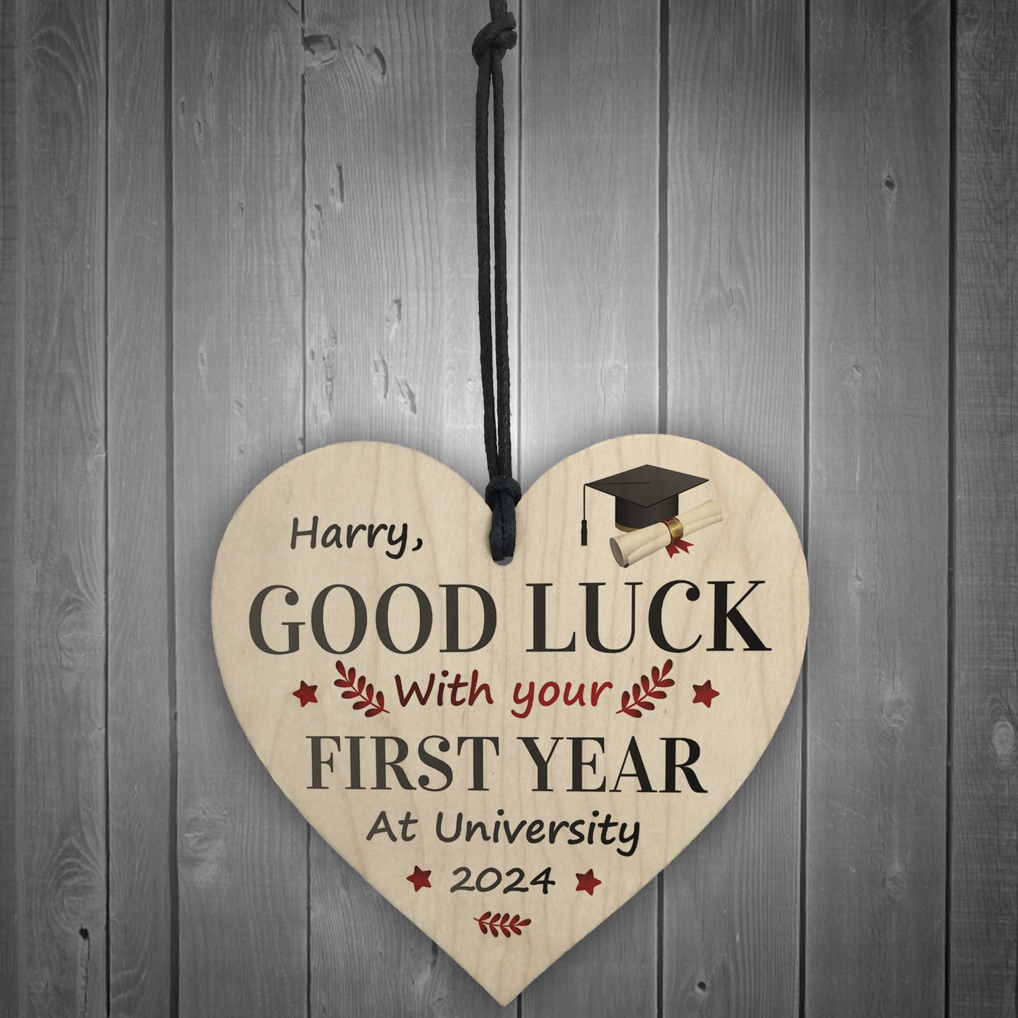 Personalised Good Luck First Year At University, Uni Gifts