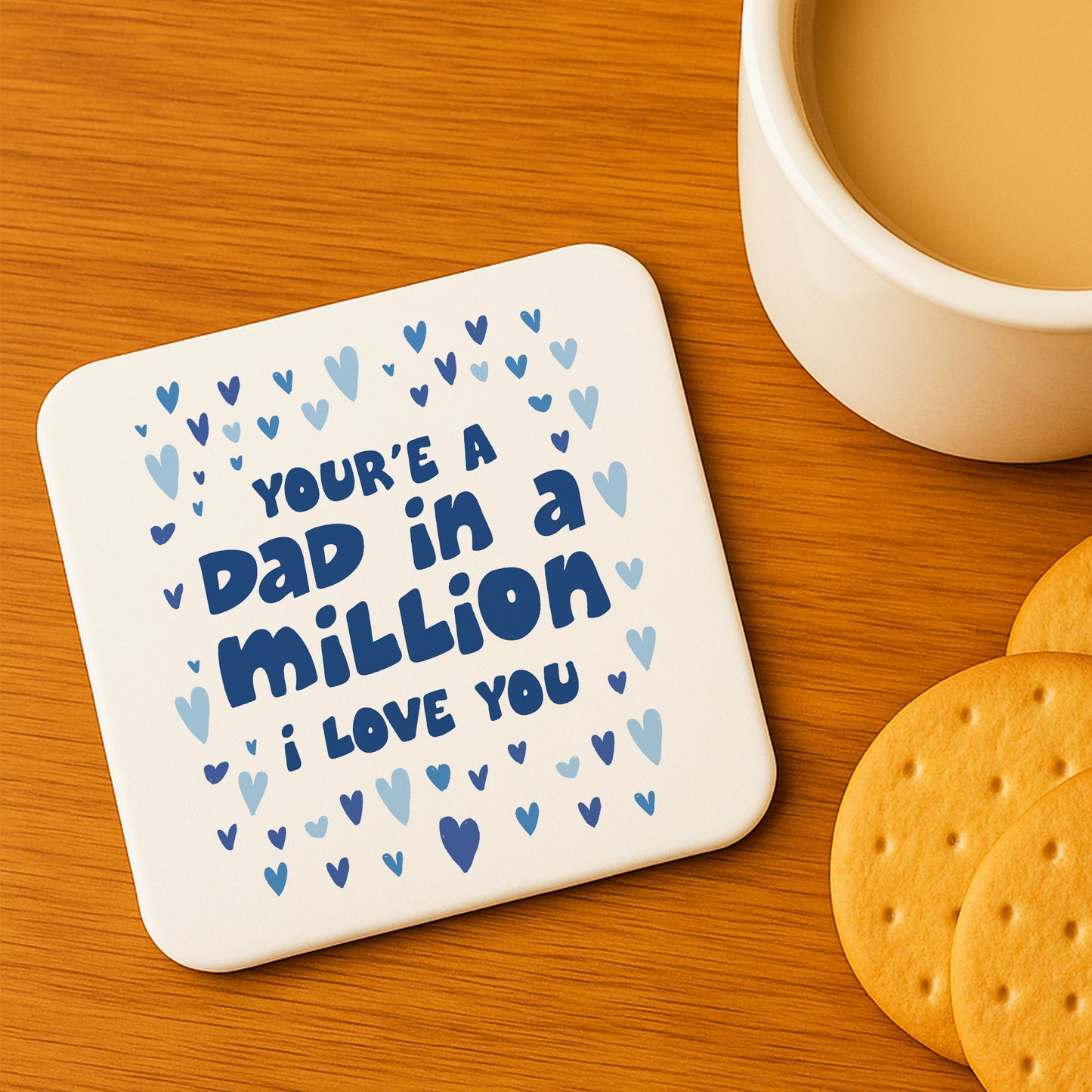 Dad In A Million Novelty Coaster Gift For Fathers Day Birthday