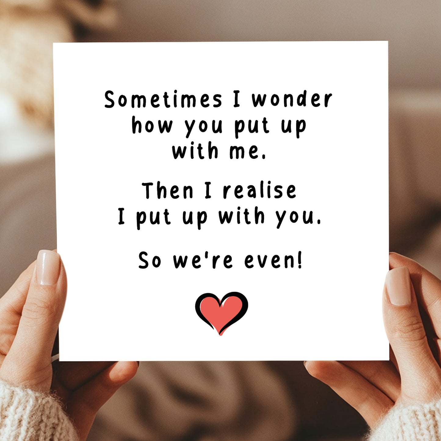 Funny Birthday Anniversary Card For Husband Wife Boyfriend