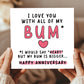 FUNNY Anniversary Card For Boyfriend Husband Love You Card