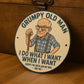 Funny Dad Grandad Sign Grumpy Old Man Plaque Gift Fathers Day