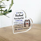 Never Forget That I Love You Gift For Husband Acrylic Plaque