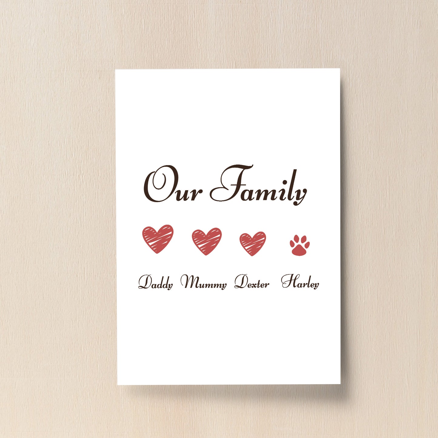 Personalised Family Sign Home Sign Home Decor Gift For Couple