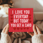 Valentines Day Card for Wife Husband Girlfriend Boyfriend