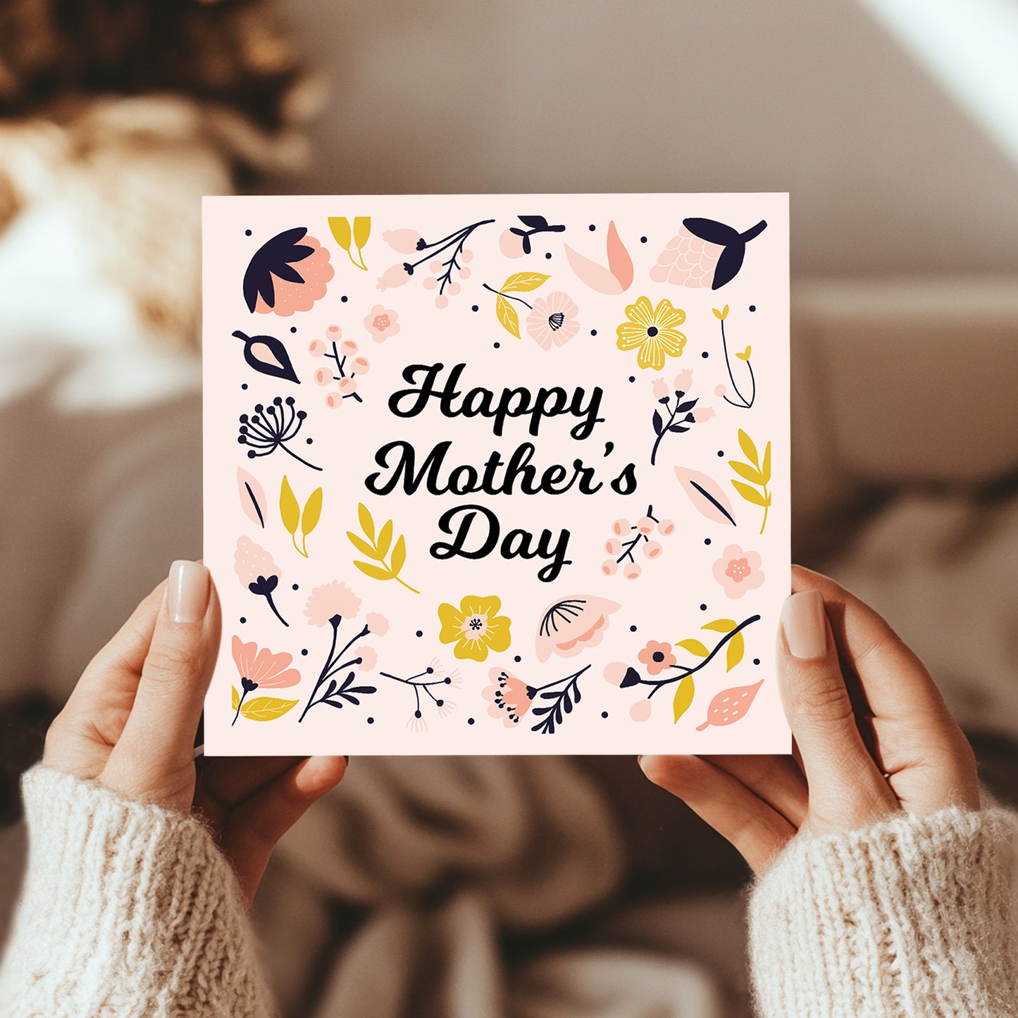 Happy Mothers Day Card Mum Card From Daughter Son Greetings Card
