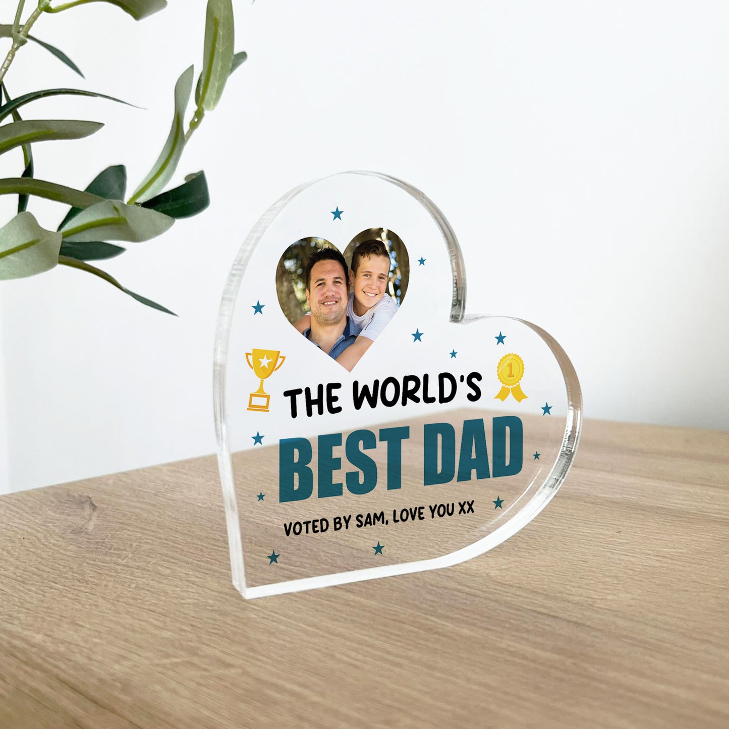Dad Gifts For Fathers Day Birthday Worlds Best Dad Plaque