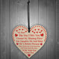 My Man Gift Wood Heart Couple Gift For Boyfriend Husband