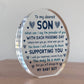 Son Gift From Mum and Dad Son Plaque Gift For Christmas Birthday