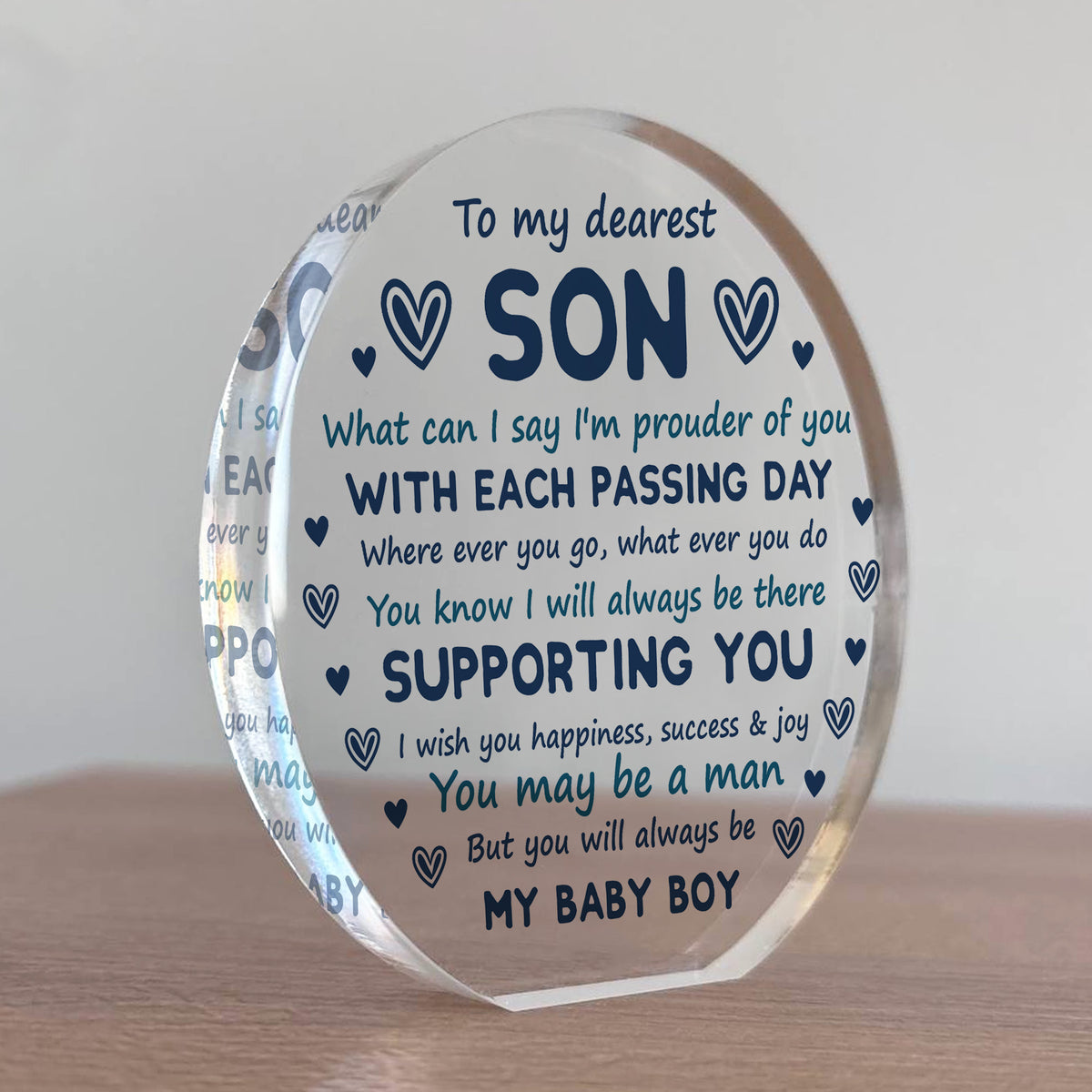 Son Gift From Mum and Dad Son Plaque Gift For Christmas Birthday