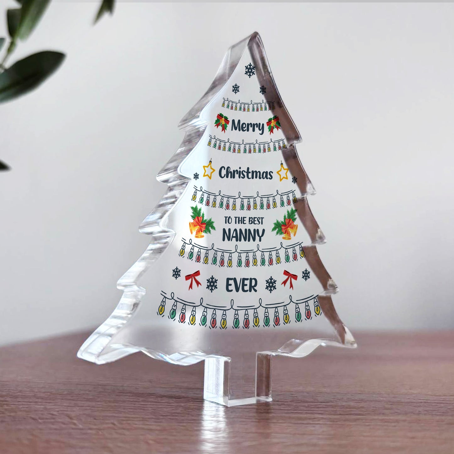 Happy Christmas To The Best Nanny Ever Gift From Granddaughter